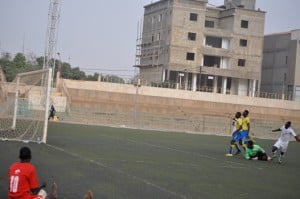 L'action du but inscrit par Cyrille Kpan; à la 83e mn