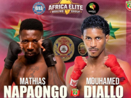 Championnat d’Afrique de boxe WBA : Mathias Napaongo défie le Sénégalais Abdalah Diallo pour la ceinture continentale