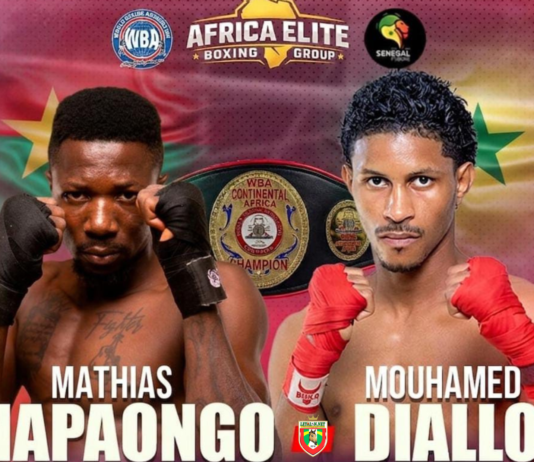 Championnat d’Afrique de boxe WBA : Mathias Napaongo défie le Sénégalais Abdalah Diallo pour la ceinture continentale